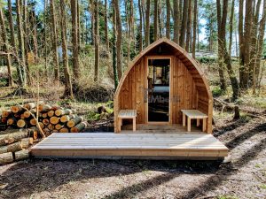 Außensauna Gartensauna Iglu Pod Mit Holzofen Elektrisch (5)