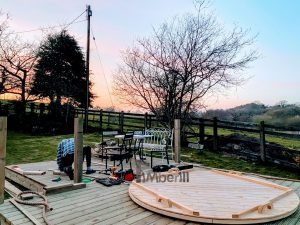 Badezuber Badetonne Terrasse Einbaumodell Einsatz