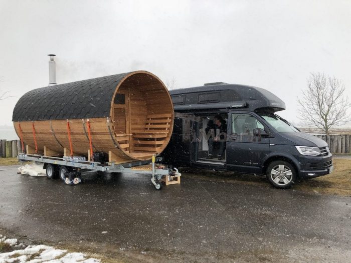 Fasssauna Mit Holzofen, Hans, Sörup, Deutschland (3)