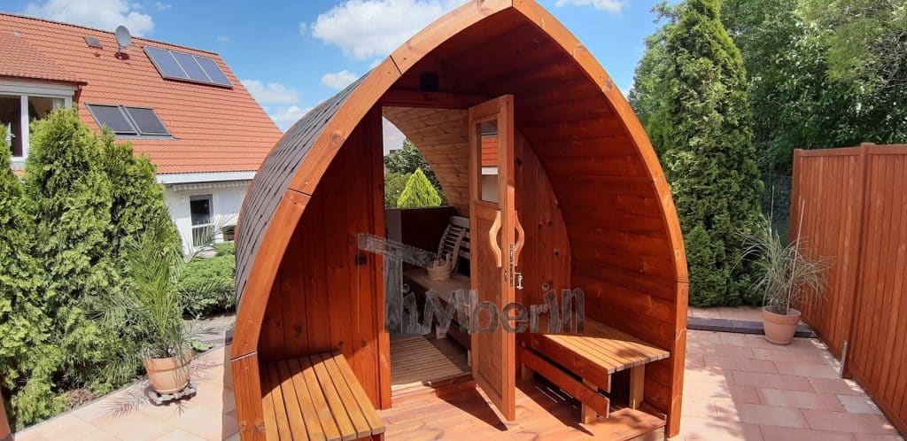 AUSSENSAUNA FÜR GARTEN IGLU DESIGN Ingo und Britt Gemeinde Angersdorf Deutschland 2