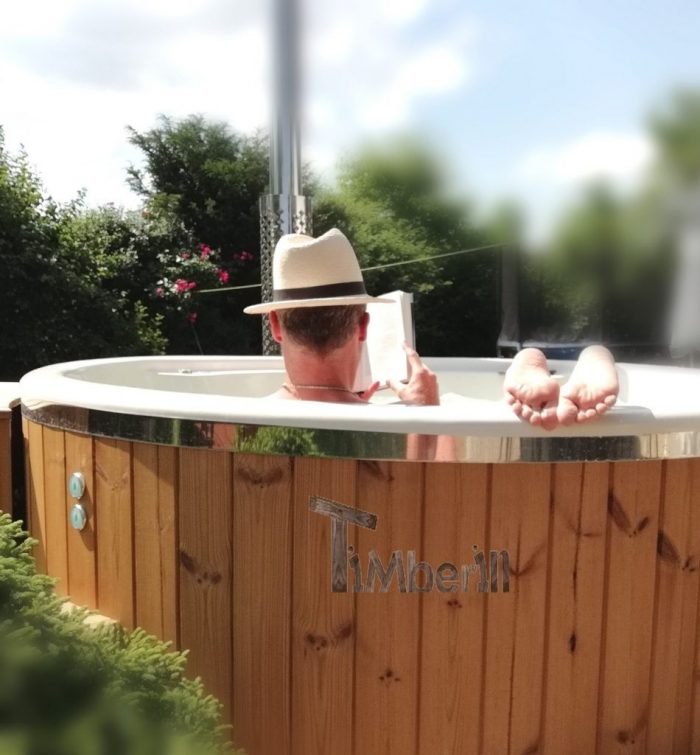 Badefass gfk Thermoholz mit integriertem Ofen Wellness Royal, Ulrike, Stubenberg, Deutschland 2 Ulrike Plaza