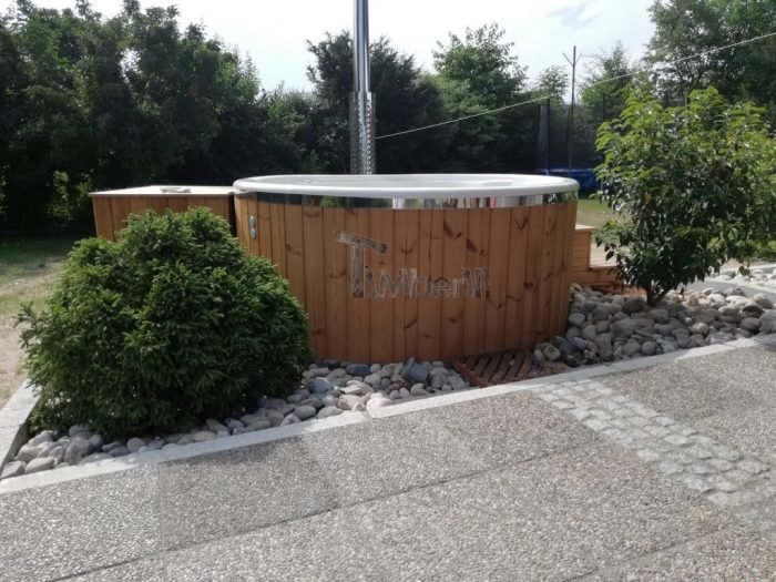 Badefass gfk Thermoholz mit integriertem Ofen Wellness Royal, Ulrike, Stubenberg, Deutschland 3 Ulrike Plaza