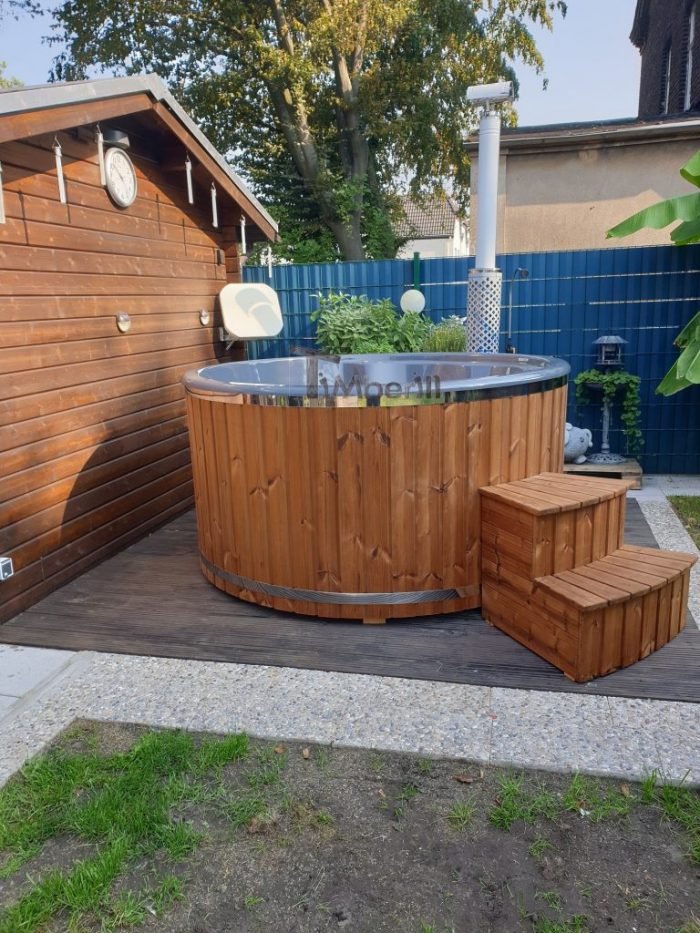 Badefass gfk Thermoholz mit integriertem Ofen Wellness Royal, Werner, Essen, Deutschland 4 Badefass Gfk Thermoholz Mit Integriertem Ofen Wellness Royal, Werner, Essen, Deutschland (3)