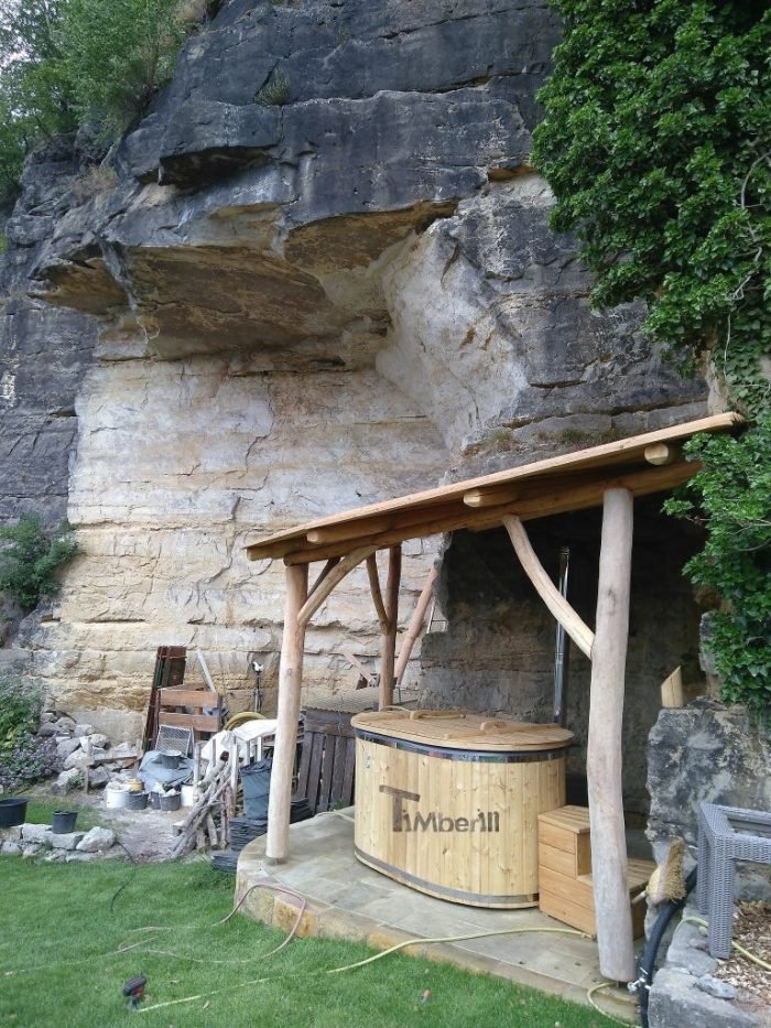 Badetonne Oval mit Fiberglaseinsatz für 2 Personen, Dirk, Rathen, Deutschland 2 Badetonne Oval Mit Fiberglaseinsatz Für 2 Personen, Dirk, Rathen, Deutschland (1)