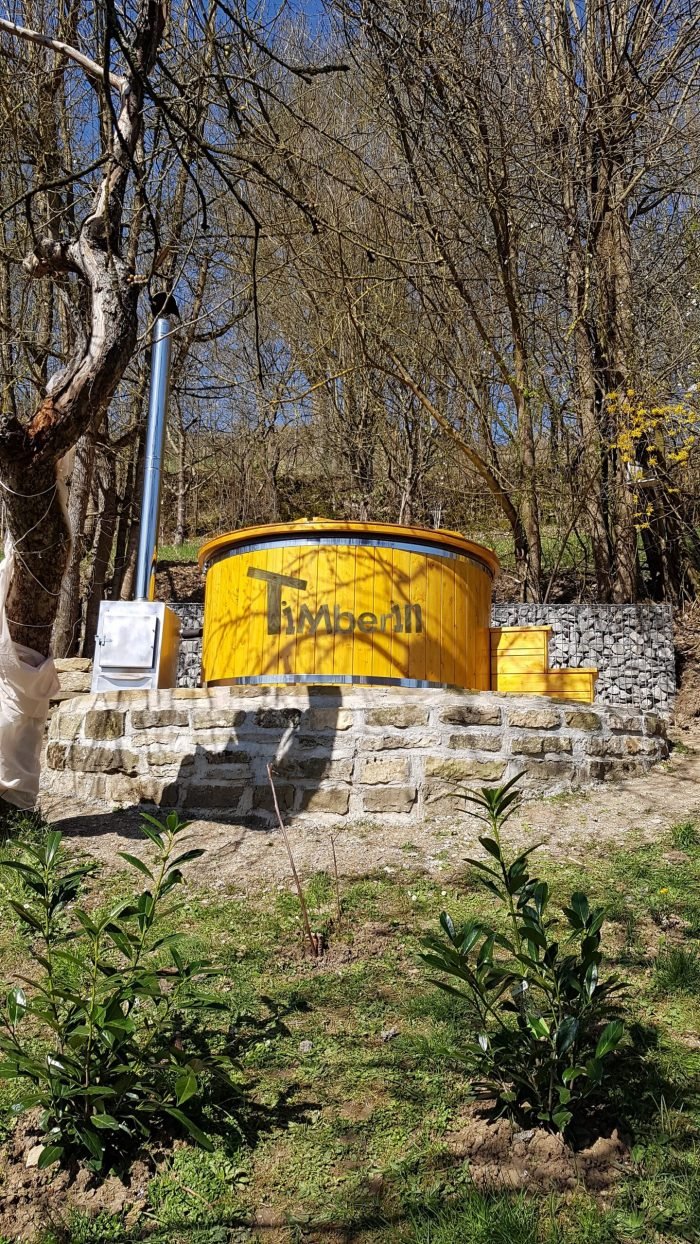 Badezuber GFK mit Aussenofen, Gerhard, Adelsheim, Deutschland 2 Badezuber GFK Mit Aussenofen, Gerhard, Adelsheim, Deutschland