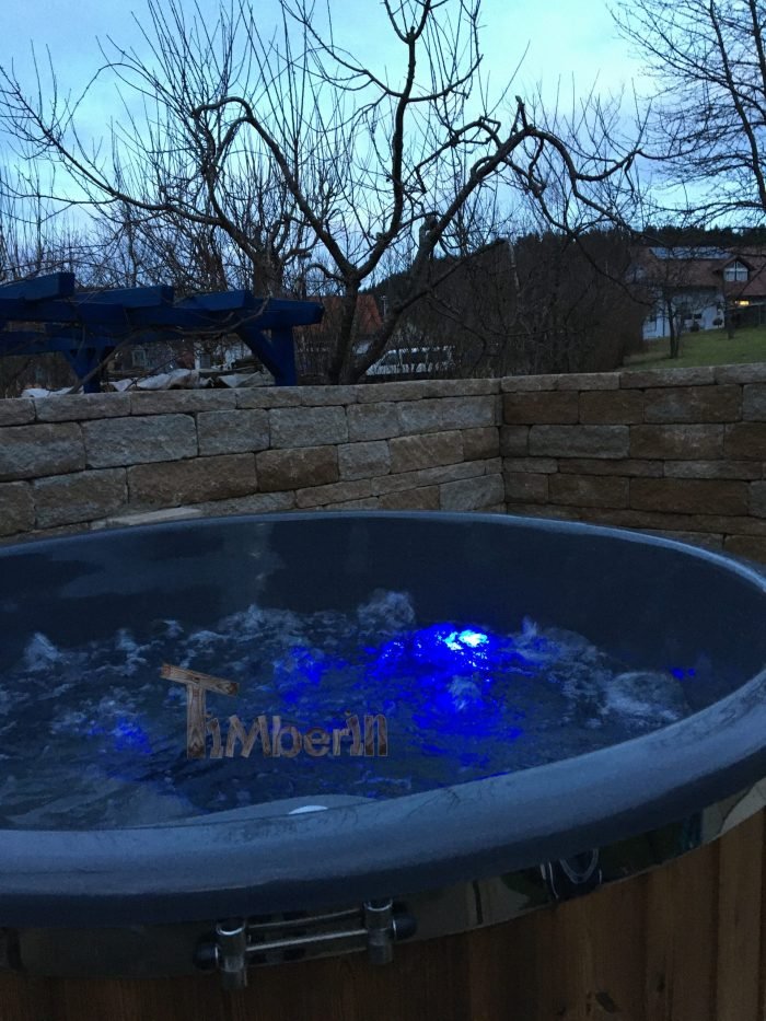 Badefass gfk Thermoholz mit integriertem Ofen Wellness Royal, Jörg, Nagold-Emmingen, Deutschland 2 IMG 4780