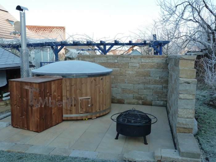 Badefass gfk Thermoholz mit integriertem Ofen Wellness Royal, Jörg, Nagold-Emmingen, Deutschland 3 P1010234