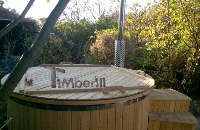 Badezuber GFK Lärche mit integriertem Ofen Wellness Deluxe, Ines, Berlin, Deutschland 6 Badezuber GFK Lärche Mit Integriertem Ofen Wellness Deluxe, Ines, Berlin, Deutschland (6)