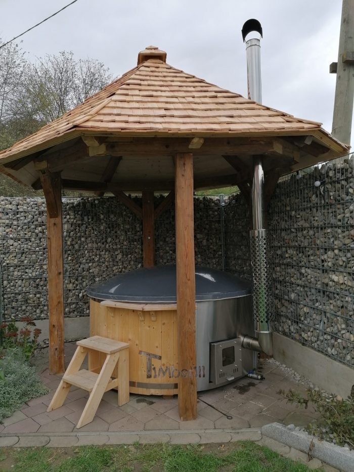 Badezuber GFK Lärche mit integriertem Ofen Wellness Deluxe, Elfriede, Gilgenberg, Österreich 2 Badezuber GFK Lärche Mit Integriertem Ofen Wellness Deluxe, Elfriede, Gilgenberg, Österreich