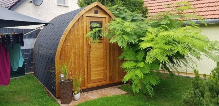 Außensauna Gartensauna Iglu Pod mit Holzofen Elektrisch, Volker, Jena, Deutschland 8 Außensauna Gartensauna Iglu Pod Mit Holzofen Elektrisch, Volker, Jena, Deutschland (8)