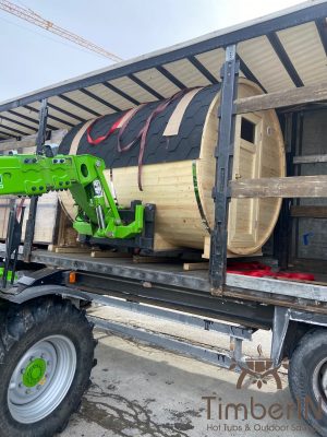 Fasssauna Saunafass Mit Holzofen Vorraum Bausatz, Josef, Füssen, Deutschland (1)