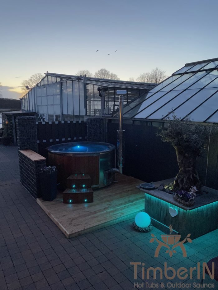 Badezuber Badefass Hot Tube mit Whirlpool Holzofen - TimberIN Rojal, Annemie, Straelen, Deutschland 2 Badezuber Badefass Hot Tube Mit Whirlpool Holzofen TimberIN Rojal, Annemie, Straelen, Deutschland (2)
