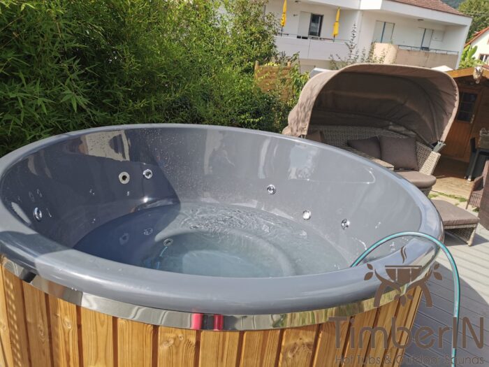 Badezuber Badefass Hot Tube Mit Whirlpool Holzofen TimberIN Rojal, Andrea, Wehr, Deutschland (2)