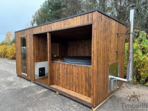 Moderne Garten Sauna Mit Whirlpool (7)